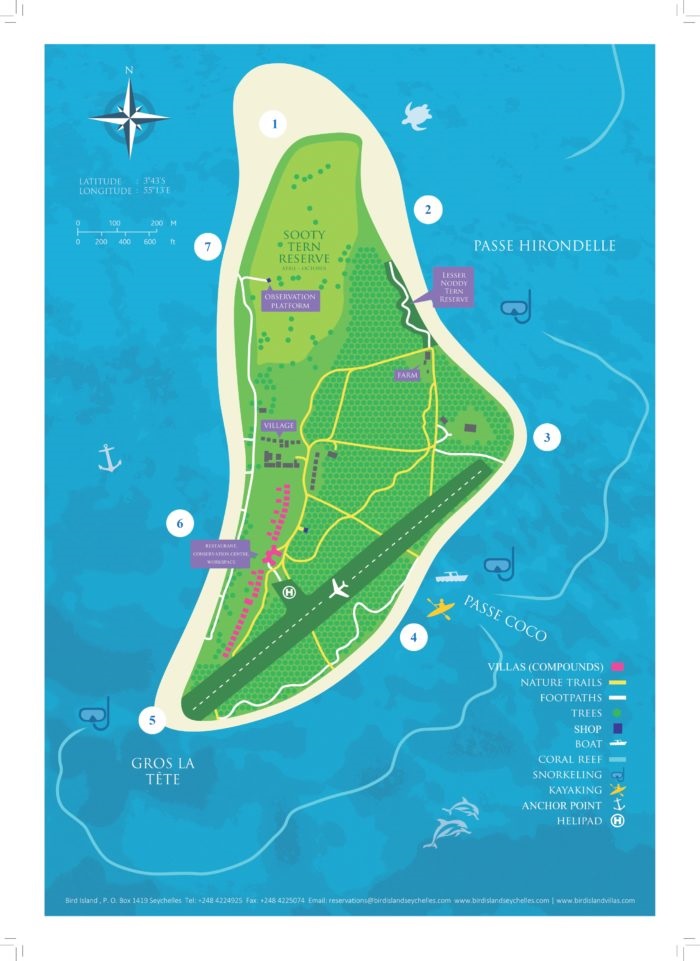 seychelles-booking-beach-map-Bird-Island  (©  Seychelles Booking)